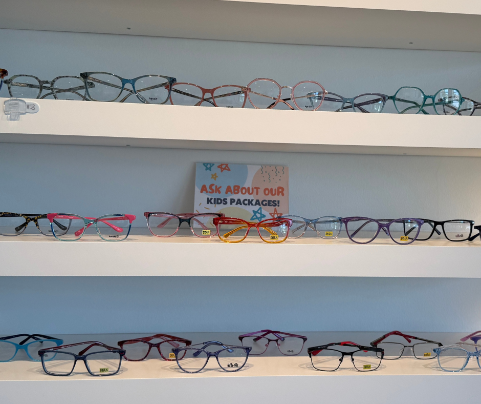 Wide range of selection of kids glasses in Navigation Eye Care