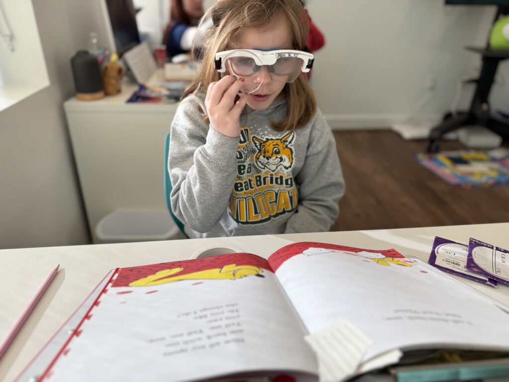 Child seen in a Family Eye Care in Chesapeake VA