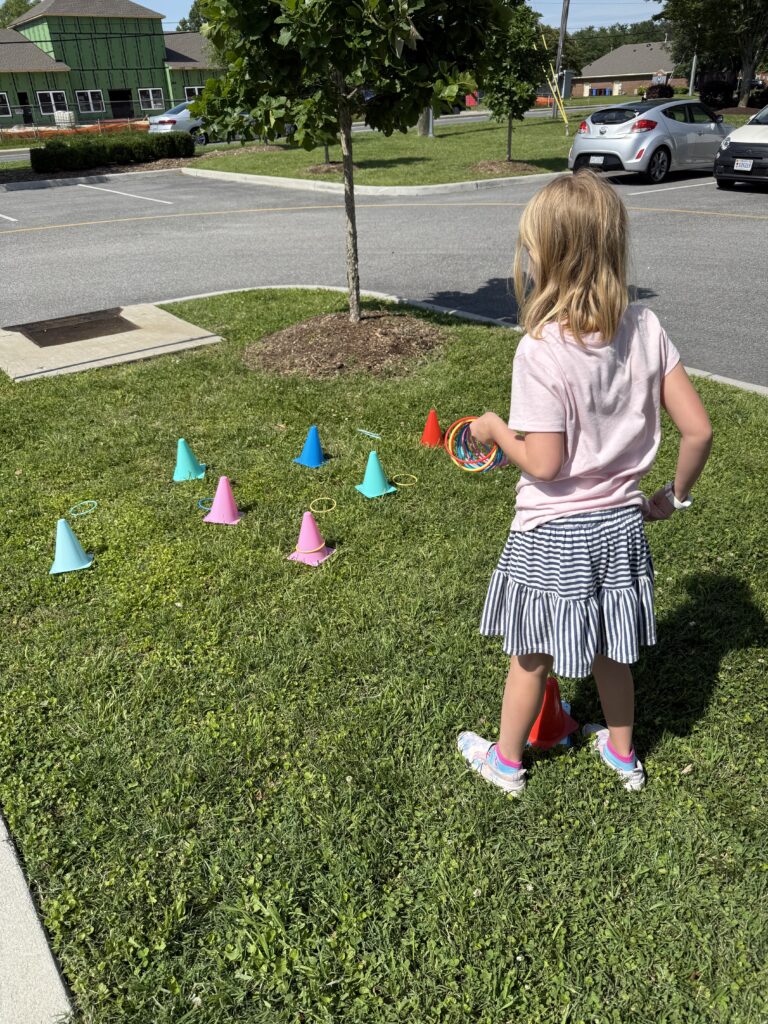 Child seen in Navigation Eye Care taking outdoor time for children's vision