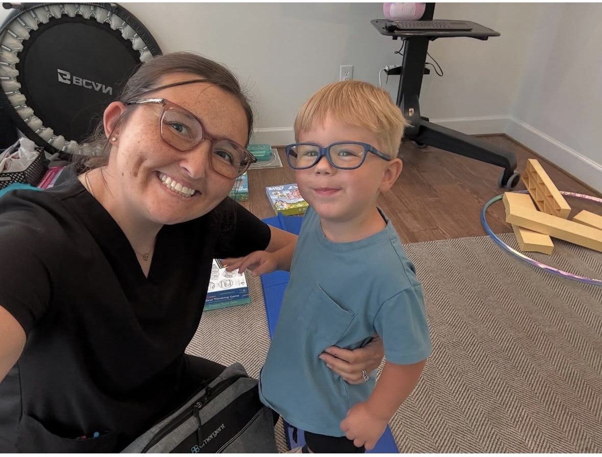Child seen in Navigation Eye Care as patient of vision therapy in Chesapeake VA